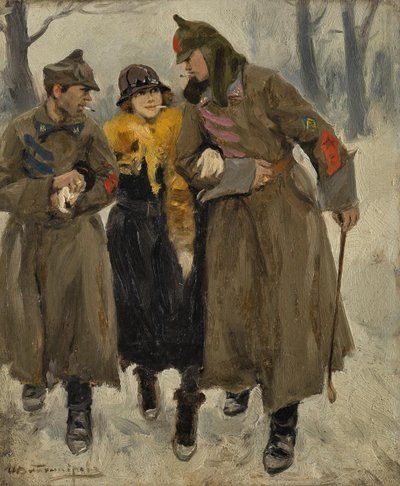Soldats avec prostituée - Ivan Alexeyevich Vladimirov