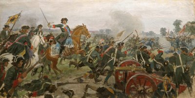 La Bataille de Poltava - Ivan Alexeyevich Vladimirov