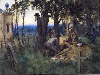 Les ecclésiastiques cachant les trésors de l