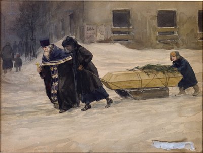 Les funérailles du père par Vladimirov, Ivan Alexeyevich (1869-1947) - Ivan Alexeyevich Vladimirov