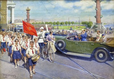 Les touristes etrangers a Leningrad - Ivan Alexeyevich Vladimirov
