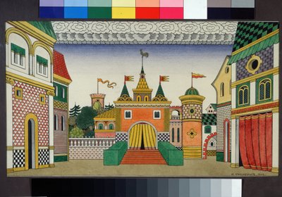 Dessin préparatoire pour le décor de l