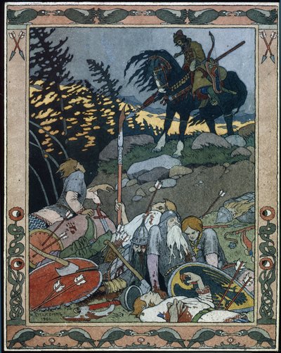 Illustration pour le conte Maria des mers. Le prince Ivan découvre l