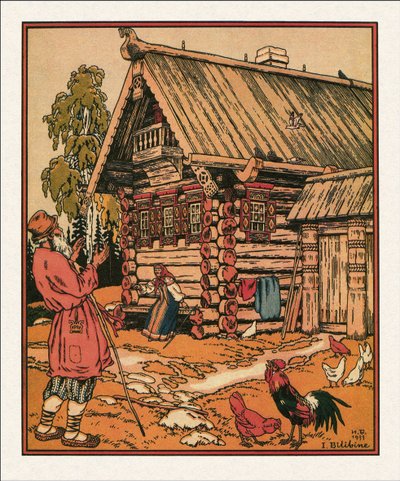 Illustration du Conte du pêcheur et du poisson - Ivan Yakovlevich Bilibin