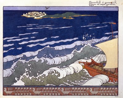 Le bateau se dirige vers une île, guidé par le vol d