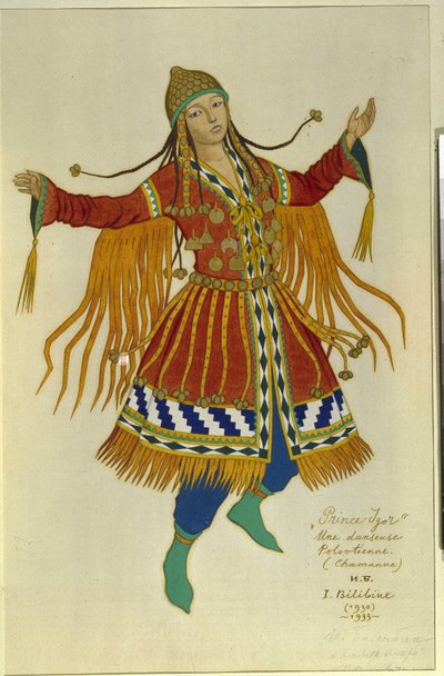 Une danseuse chamane polovtsienne - Ivan Yakovlevich Bilibin