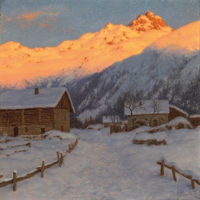 Soirée sur la montagne, Haute-Savoie - Ivan Fedorovich Choultse