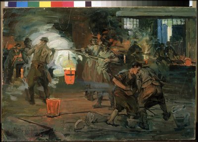 Ouvriers dans un atelier de fonderie - Ivan Georgievich Drozdov