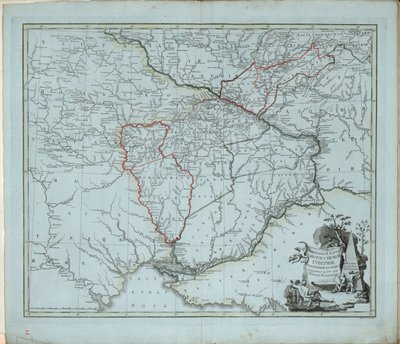 Carte générale du gouvernorat de Novorossiysk, 1779 - Ivan Ivanovich Islenyev