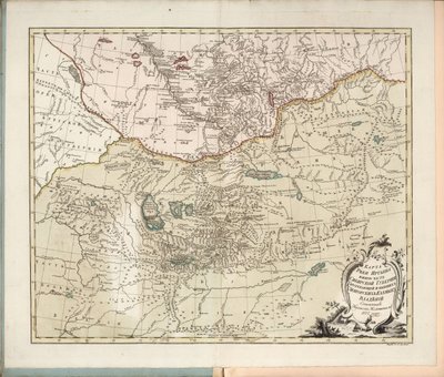 Carte de la rivière Irtych, la partie sud du gouvernorat de Sibérie, 1777 - Ivan Ivanovich Islenyev