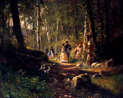 Promenade en forêt, 1869 - Ivan Ivanovich Shishkin