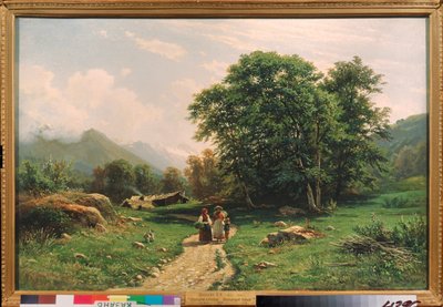 Vue en Suisse - Ivan Ivanovich Shishkin