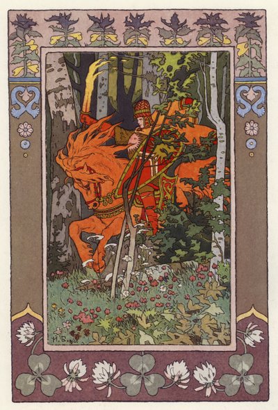 Illustration pour Vassilisa la Belle (lithographie en couleur) - Ivan Yakovlevich Bilibin