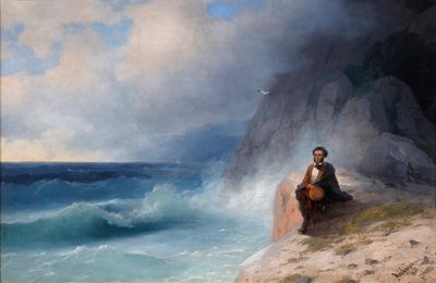 Alexandre Pouchkine sur la mer Noire, 1868 - Ivan Konstantinovich Aivazovsky
