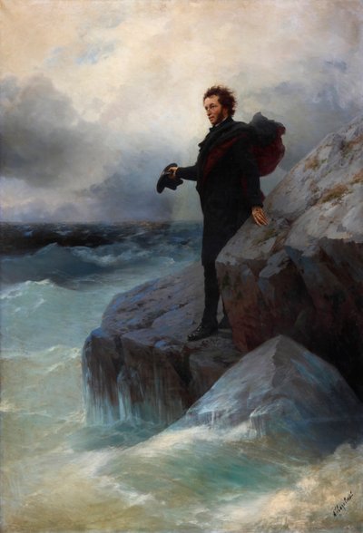 Adieu, élément libre, ô mer ! Alexandre Pouchkine sur la mer Noire, 1877 - Ivan Konstantinovich Aivazovsky