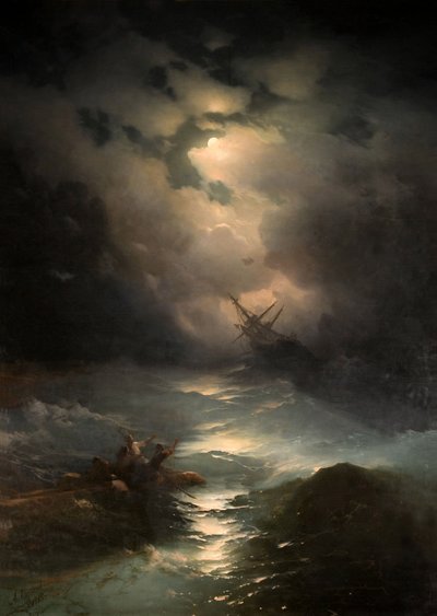 Tempête en mer du Nord par Aivazovsky, Ivan Konstantinovich (1817-1900) - Ivan Konstantinovich Aivazovsky