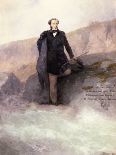 Pouchkine (1799-1837) sur le rivage de la mer Noire, 1897 - Ivan Konstantinovich Aivazovsky