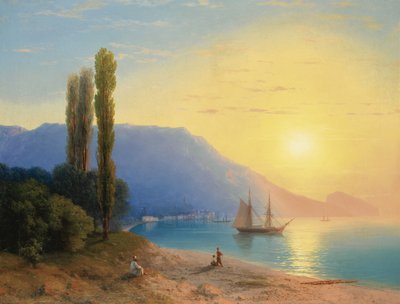 Coucher de soleil sur Yalta - Ivan Konstantinovich Aivazovsky