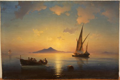 La Baie de Naples - Ivan Konstantinovich Aivazovsky