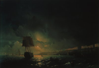 Vue sur Odessa par une nuit de clair de lune, 1896 - Ivan Konstantinovich Aivazovsky
