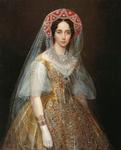 Portrait de la grande-duchesse Maria Alexandrovna, future impératrice de Russie - Ivan Kosmich Makarov