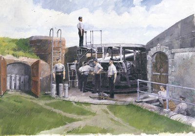 Poste de canon, château de Pendennis, Cornouailles, XIXe siècle, 1998 - Ivan Lapper