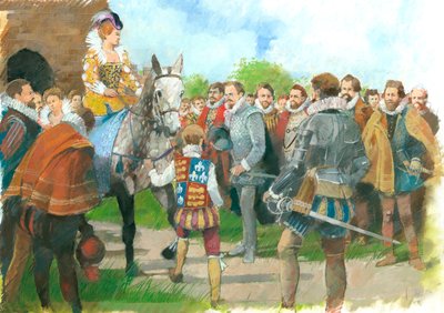 Élisabeth I accueillie au château de Kenilworth, années 1570, vers 1990-2010 - Ivan Lapper