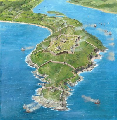 Château de Pendennis pendant le siège de 1646 - Ivan Lapper