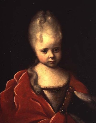 Portrait de la grande-duchesse Yelizaveta Petrovna enfant, vers 1712-13 - Ivan Nikitich Nikitin
