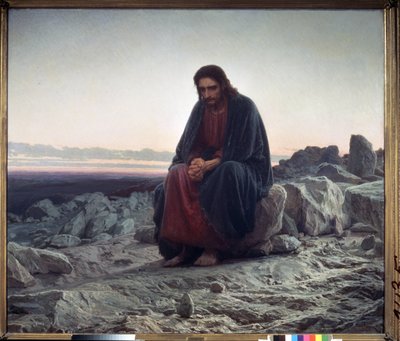 Christ dans le désert - Ivan Nikolaevich Kramskoy