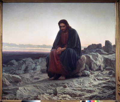 Le Christ dans le désert - Ivan Nikolaevich Kramskoy