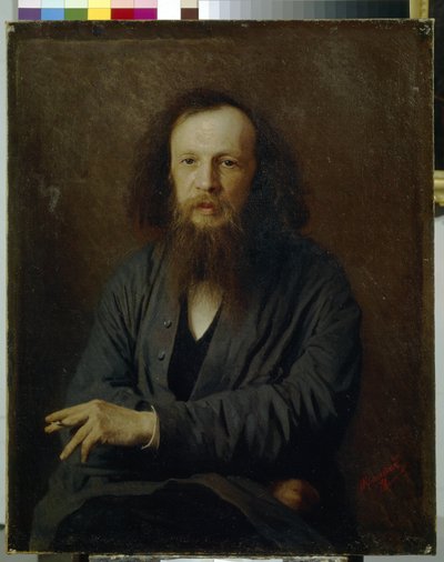 Portrait de Dmitri Mendeleïev - Ivan Nikolaevich Kramskoy