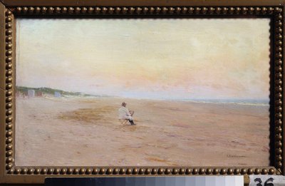 Artiste sur le rivage - Ivan Pavlovich Pokhitonov