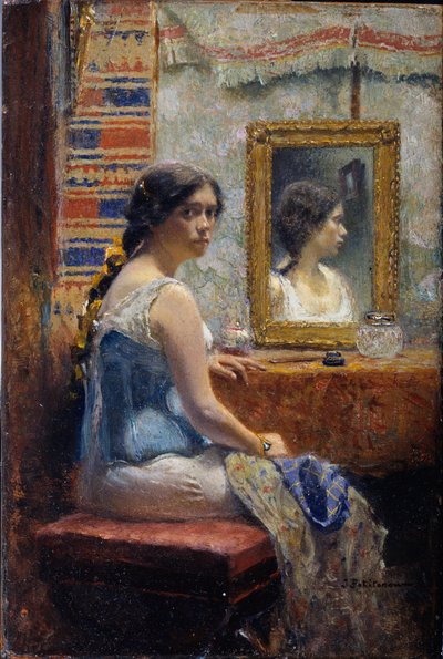Dame au miroir - Ivan Pavlovich Pokhitonov