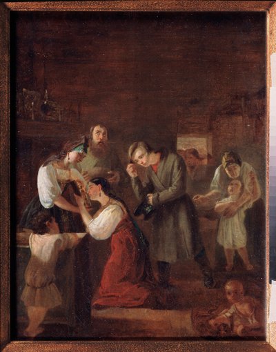 La bénédiction du jeune couple avant le mariage - Ivan Petrovich Orlov