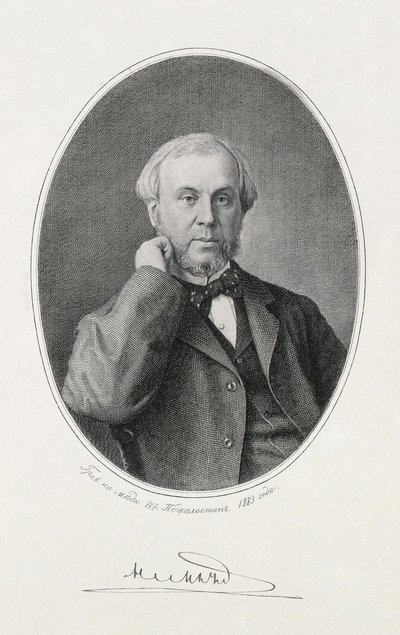 Portrait de Nikolaï Alexeïevitch Milioutine - Ivan Petrovich Pozhalostin