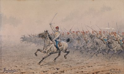 Charge de la cavalerie - Ivan Petrovich Pryanishnikov