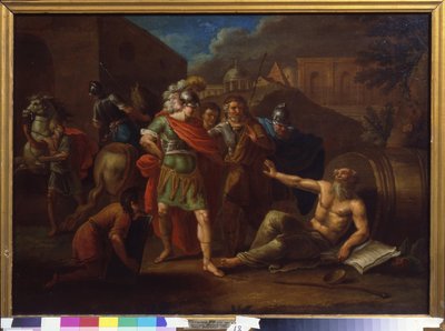Alexandre le Grand rend visite à Diogène à Corinthe - Ivan Philippovich Tupylev