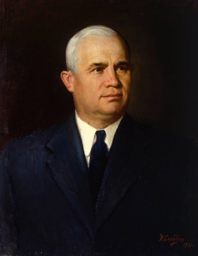 Portrait du politicien Nikita Sergueïevitch Khrouchtchev - Ivan Semyonovich Sorokin