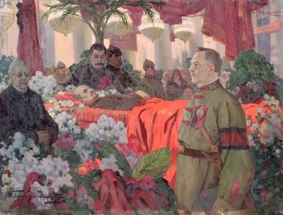 Cérémonie funéraire de Lénine (1870-1924) - Ivan Silych Goriuschkin-Sorokopudov