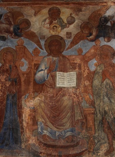 Fresque dans la cathédrale de Notre-Dame du Signe, Novgorod, début du 18ème siècle - Ivan Yakovlevich Bakhmatov