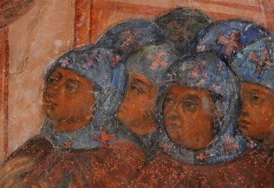 Fresque dans la cathédrale de Notre-Dame du Signe, Novgorod, début du 18ème siècle - Ivan Yakovlevich Bakhmatov
