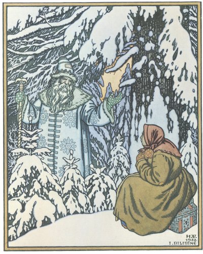 Illustration pour le conte de fées Morozko, 1932 - Ivan Yakovlevich Bilibin