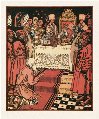 Illustration du Conte du pêcheur et du poisson, 1933 - Ivan Yakovlevich Bilibin