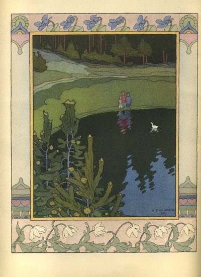 Illustration du conte de fées Le Canard Blanc, 1902 - Ivan Yakovlevich Bilibin
