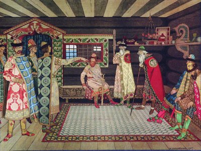 Réunion des princes de Kiev, 1907 - Ivan Yakovlevich Bilibin