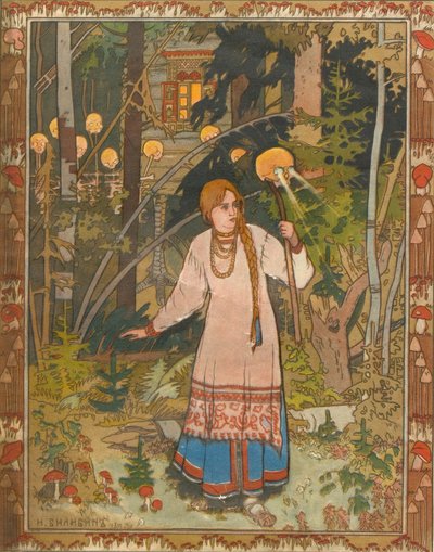 Vasilisa la Belle Illustration du livre Vasilisa la Belle, 1900 - Ivan Yakovlevich Bilibin