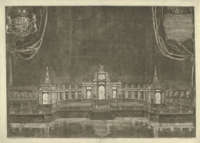 Illumination du théâtre à La Haye pour la Paix d