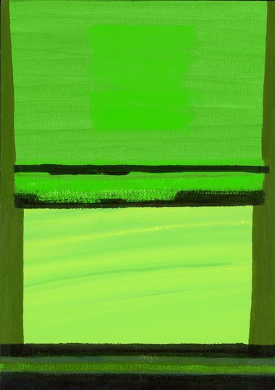 Série des jardins de Kensington : Vert sur vert - Izabella Godlewska de Aranda