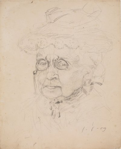Femme avec Lorgnon - J.A. Jerichau